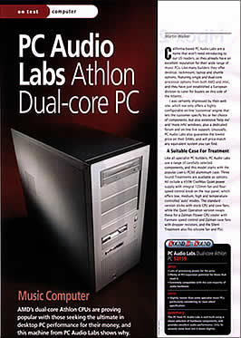 Classic Post: Sound on Sound on the PCAudioLabs Athlon Dual-core PC 2