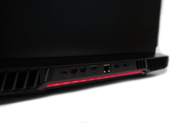 PCAudioLabs MC m10 Pro Audio Laptop - back - LED shot back ports