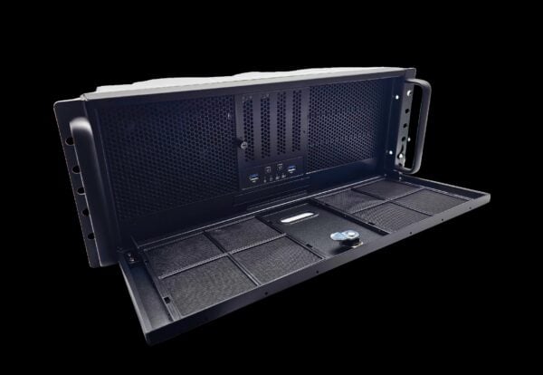 Rok Box 4u Secure Chassis Case - Front - Opened