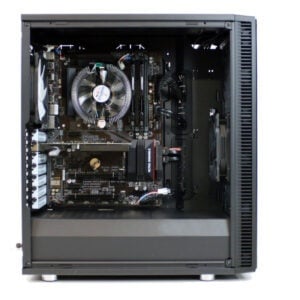 PCAudioLabs MC X Pro Audio PC Mid Tower Case - Open
