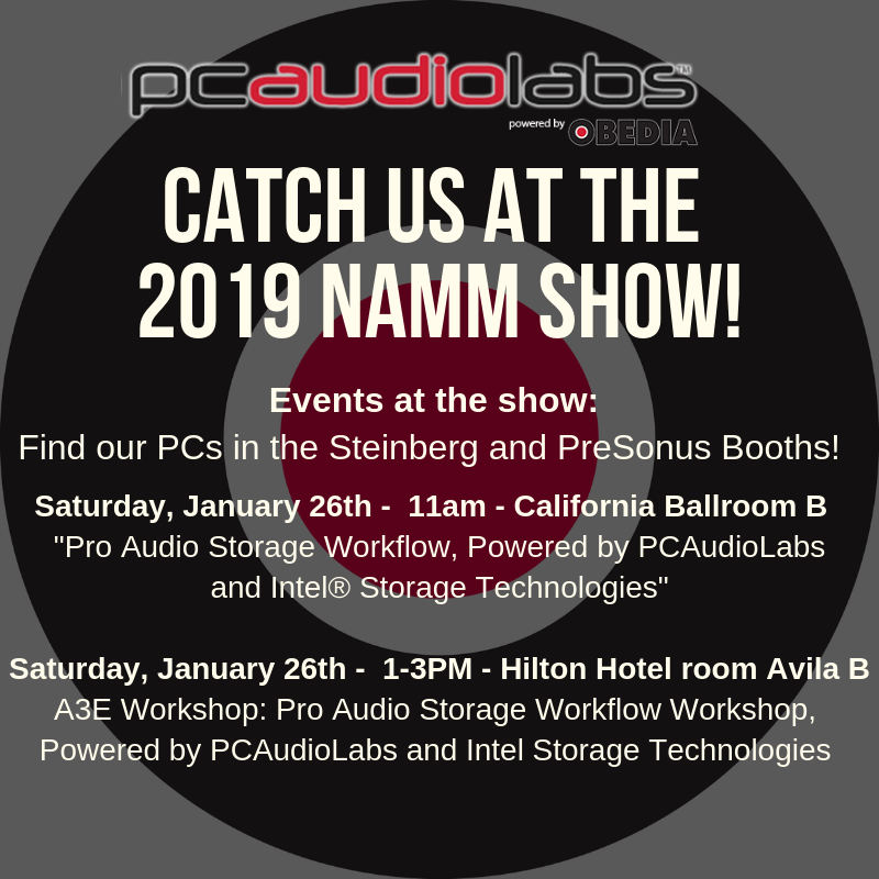 Catch OBEDIA PCAudioLabs at Winter NAMM 2019! 2