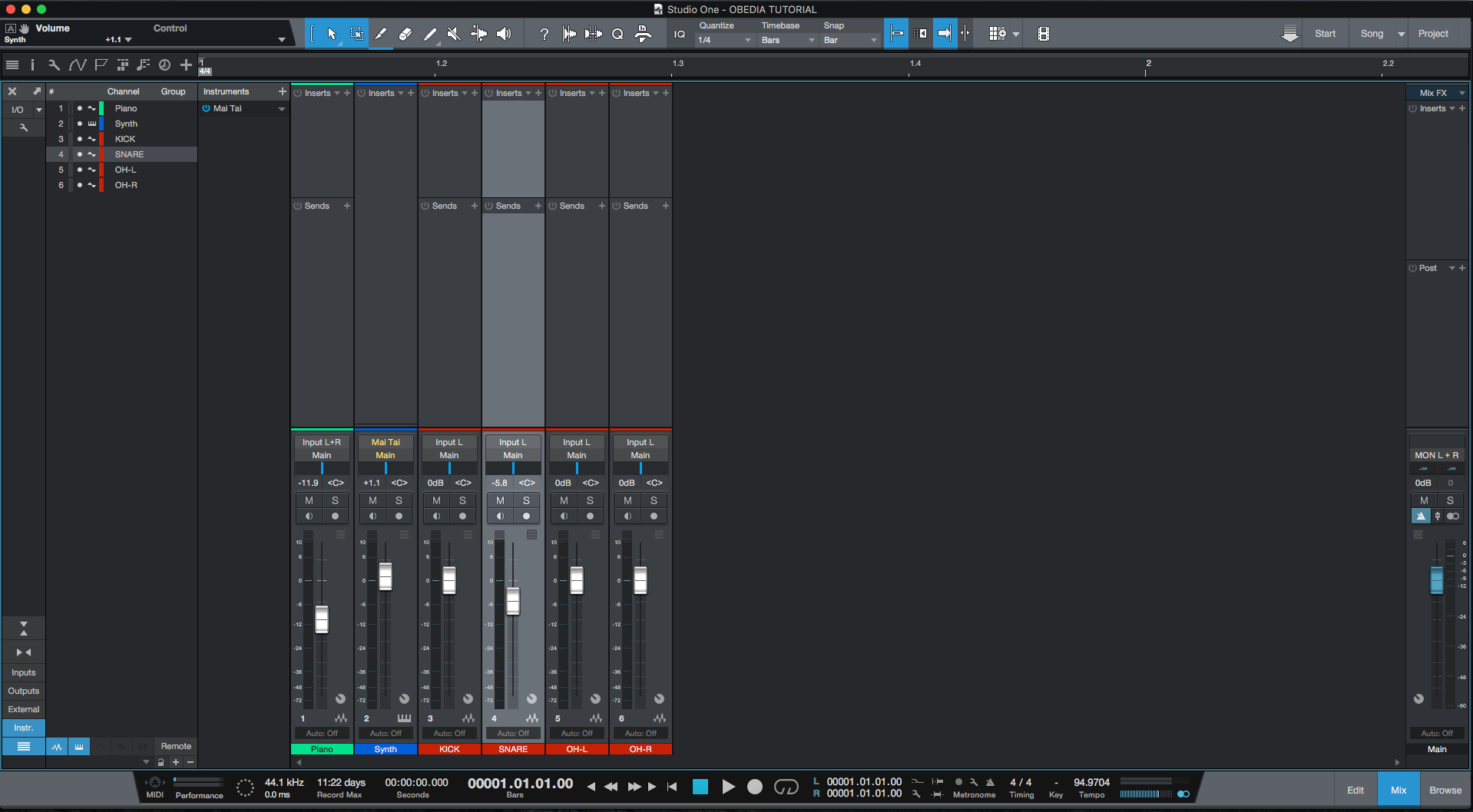 How to use Groups in Studio One - PCAudioLabs