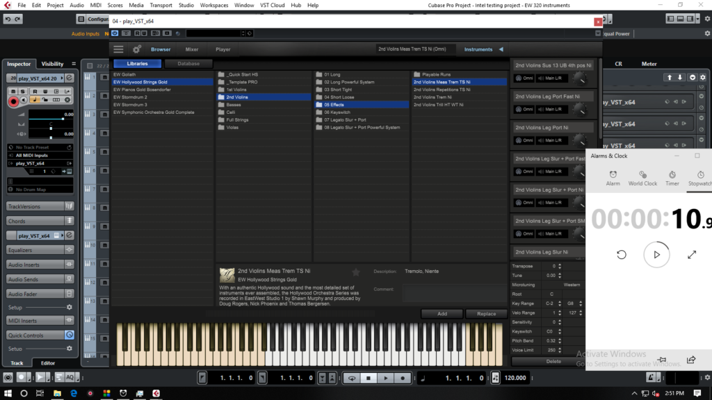 A comparison of storage mediums for sample-based plugin load times - Cubase patch 