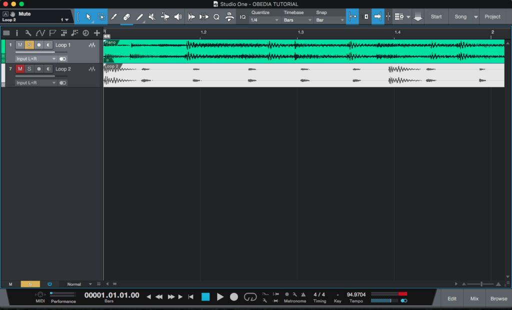 Alternate Tool Menu in Studio One 4