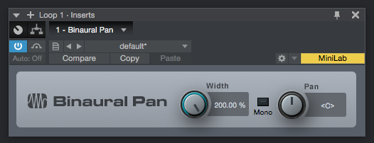How to use the Binaural Pan plugin in Studio One 4