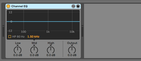 How to use the Ableton Live CHANNEL EQ audio effect