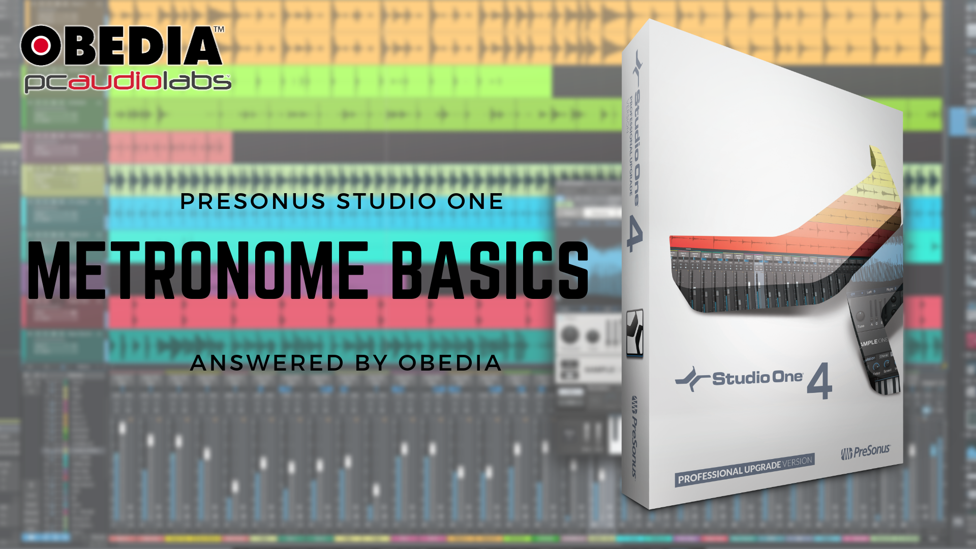 Get Started with Studio One: Metronome Basics in Studio One - PCAudioLabs