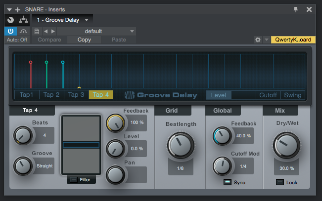 How to use Groove Delay in Studio One