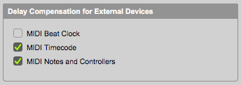 Pro Tools Preferences Window: MIDI Tab Pro Tools Preferences Window: MIDI Tab