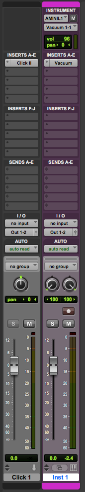 MIDI opnemen in Pro Tools 2