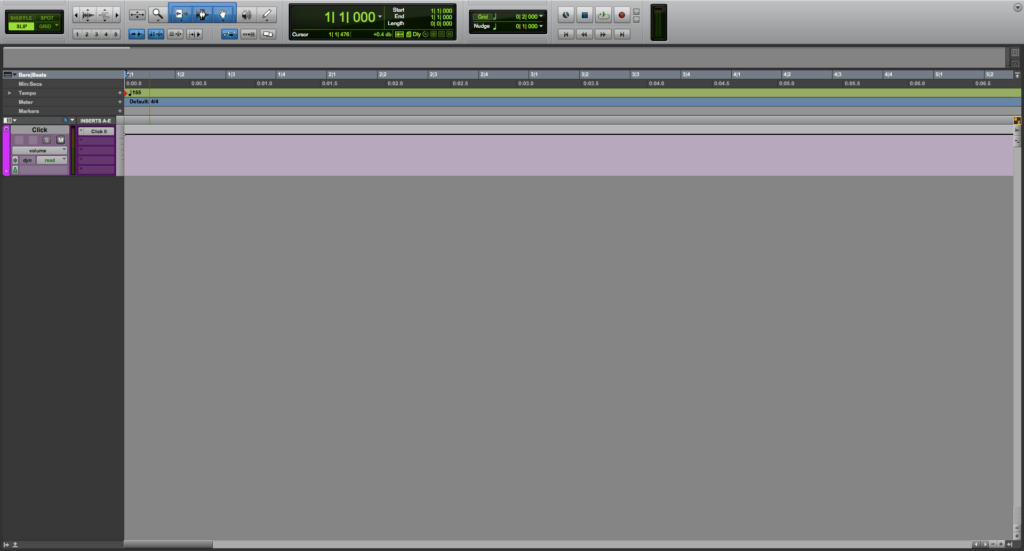 Tempo Map in Pro Tools