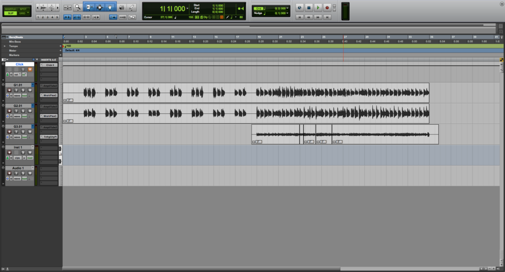 Clips List in Pro Tools