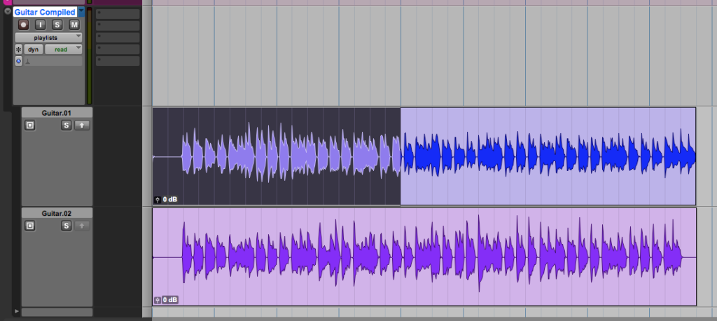 How to compile takes using Playlists in Pro Tools