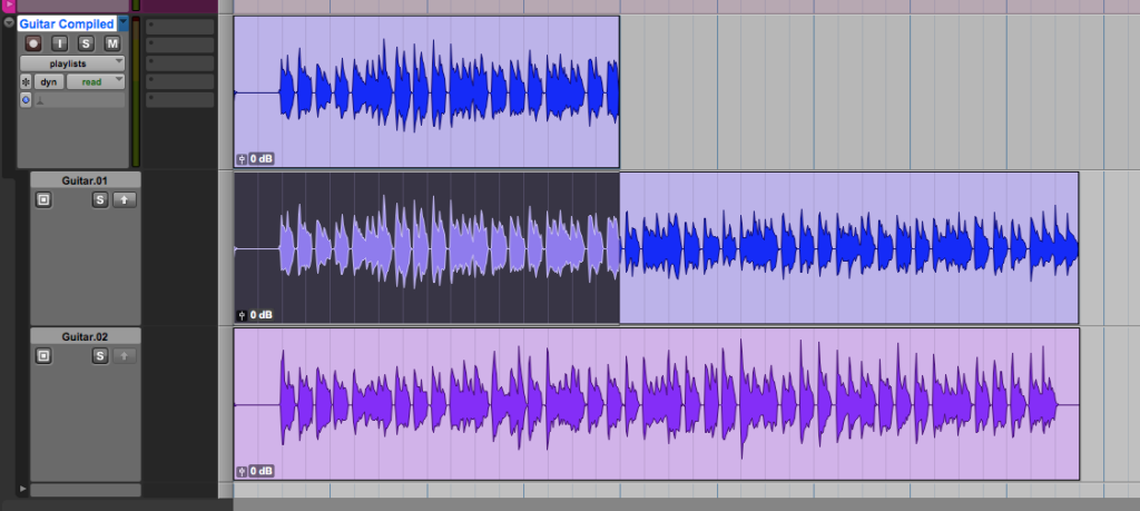 How to compile takes using Playlists in Pro Tools