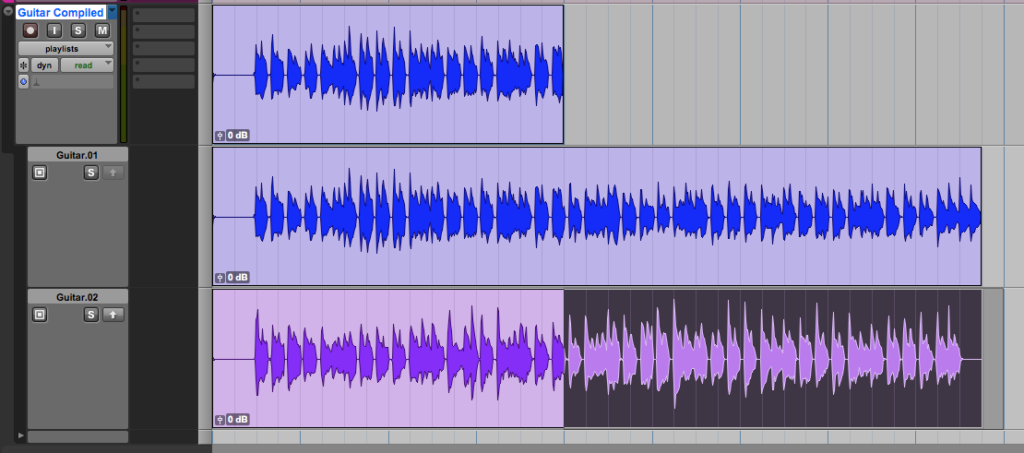 How to compile takes using Playlists in Pro Tools