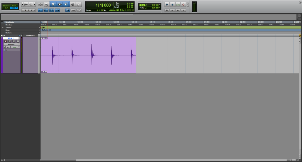 Main Counter in Pro Tools