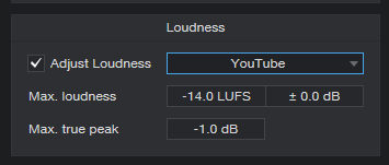 Target Loudness in Project Page in the New Studio One 5.5