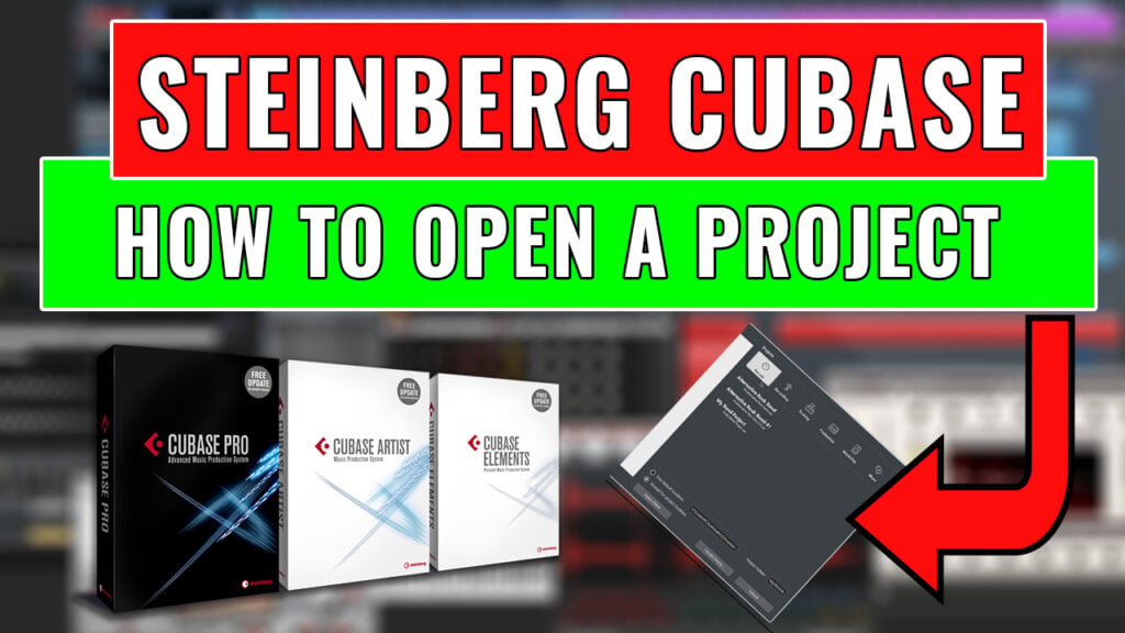 How to open a project in Steinberg Cubase