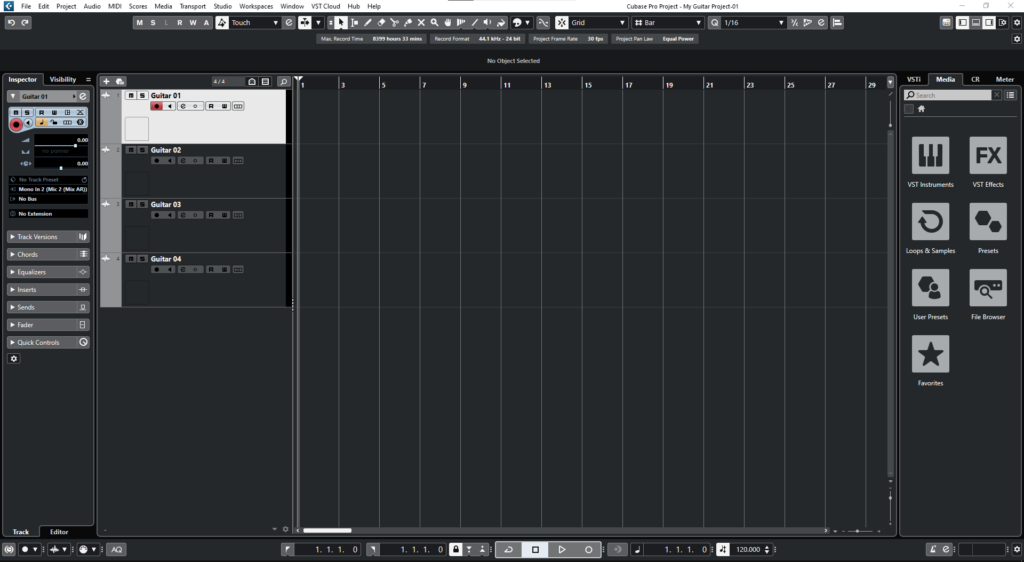 Group Tracks in Cubase
