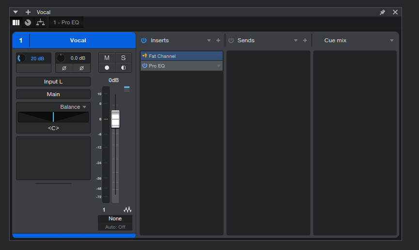 Mixer Channel Overview in Studio One 6 2