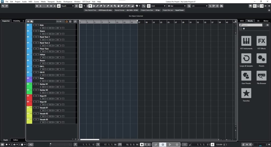 Independent Time Displays in Cubase