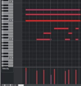 Modify MIDI velocity in Cubase