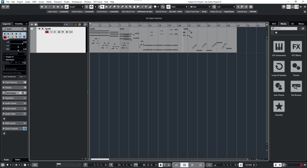Join MIDI Parts in Cubase 3