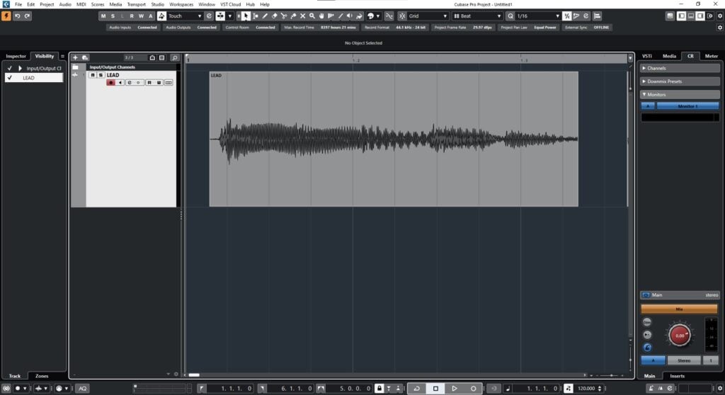 Fade Out from Cursor in Cubase