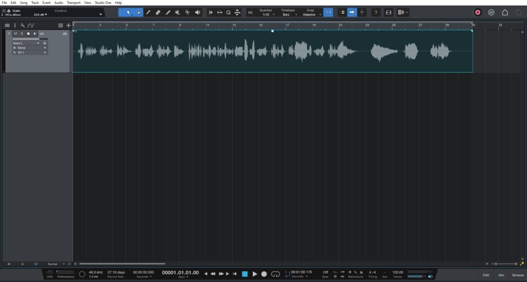 Lyrics Track in Studio One 6.1