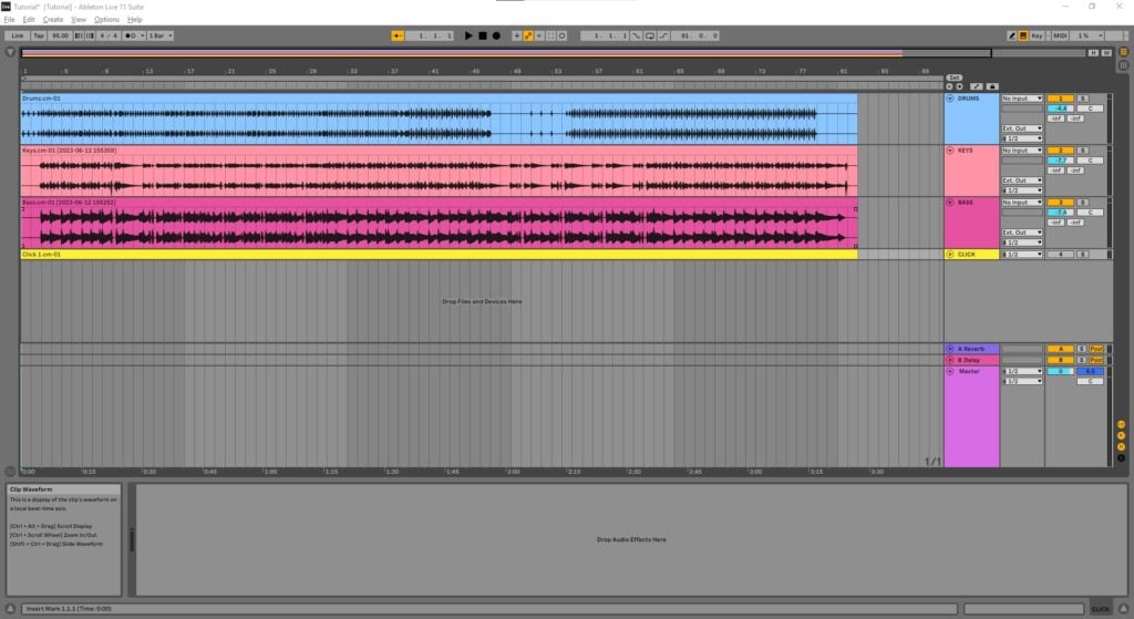 Output Configuration for Live Performance in Ableton
