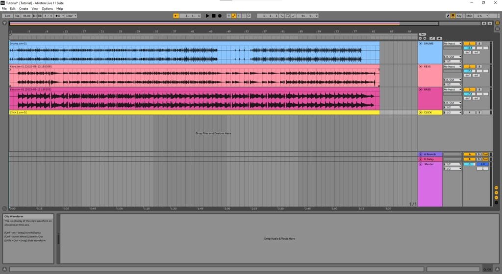 Output Configuration for Live Performance in Ableton