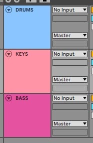 Multi-Channel Output Routing for Tracks in Live