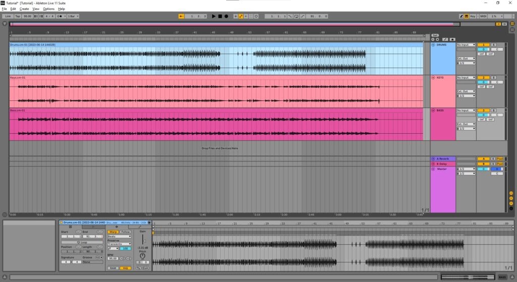 Normalizing Track Volume for Live Performance in Ableton