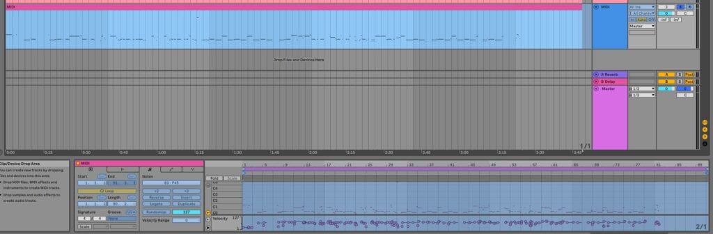 Convert MIDI tracks to Audio for Live Performance in Ableton