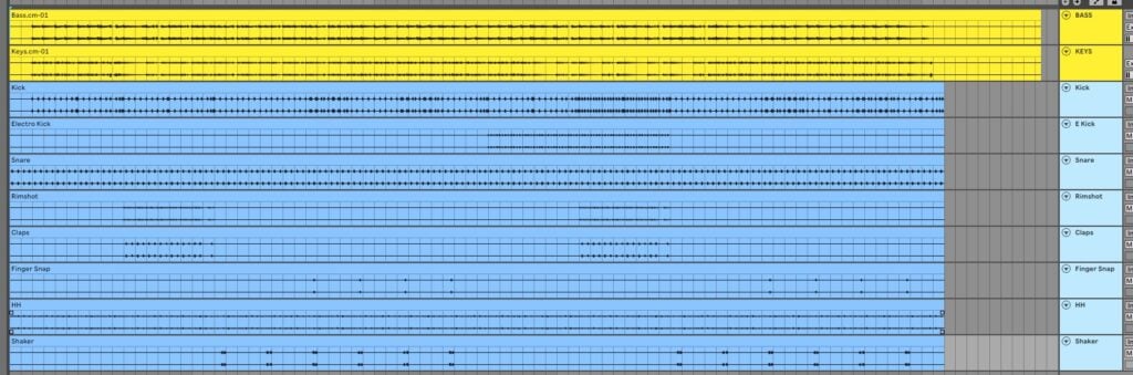 Bussing individual tracks for Live Performance in Ableton