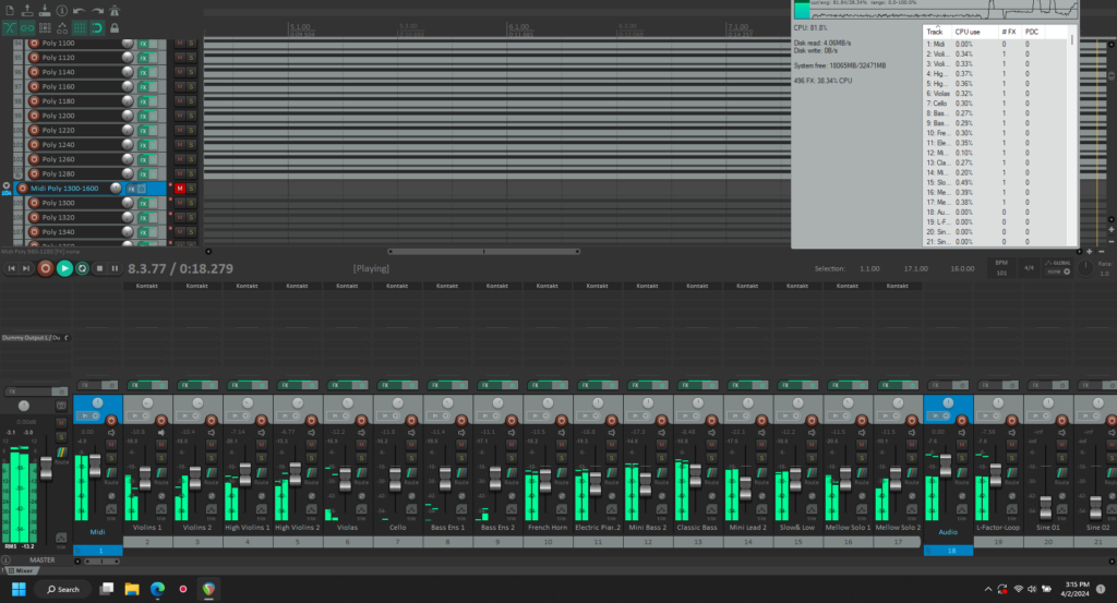 14900HX 441khz 32buffer Poly 1280