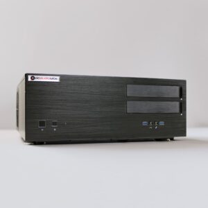 PCAudioLabs Rok Box Slate AV rackmount - no rack ears - quarter right front copy