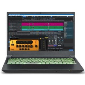 PCAudioLabs Rok Box MC Mobile X Pro Audio Laptop - Open front with studio one