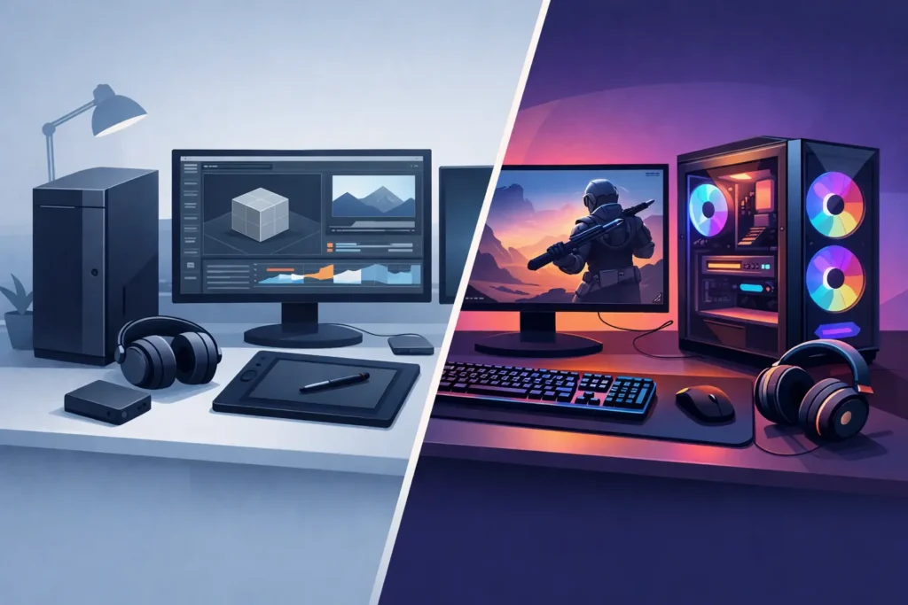 Custom Workstation vs Gaming PC for Creators 2 Custom Workstation vs Gaming PC for Creators